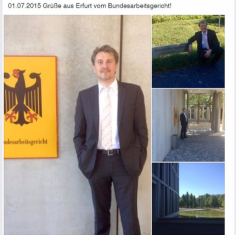 Rechtsanwalt beim Bundesarbeitsgericht in Erfurt